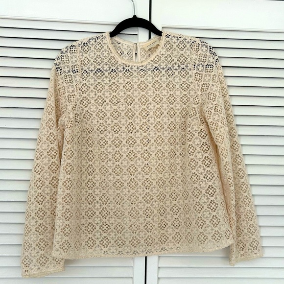 Sezane Lova Blouse Beige - Size 6 - Picture 2 of 6